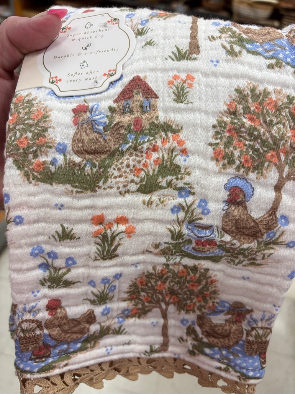 Envouge kitchen towels chickens - Picture 2 of 2